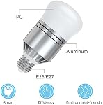 Capteur intelligent LED Ampoule, Haofy 12W Ampoule de lumière Dusk to Dawn Détection de photosenseur intégrée avec interrupteur automatique Lampe extérieure/intérieure pour garage de porch sous-sol Hallway(E26/E27,600lum,Blanc frais)