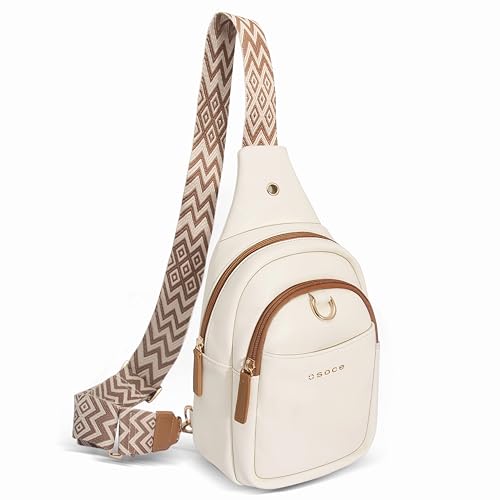 OSOCE Sacs Bandoulière Femme Cuir Sac Banane de Poitrine Antivol Petit sac en PU Multifonctionnel pour Voyage