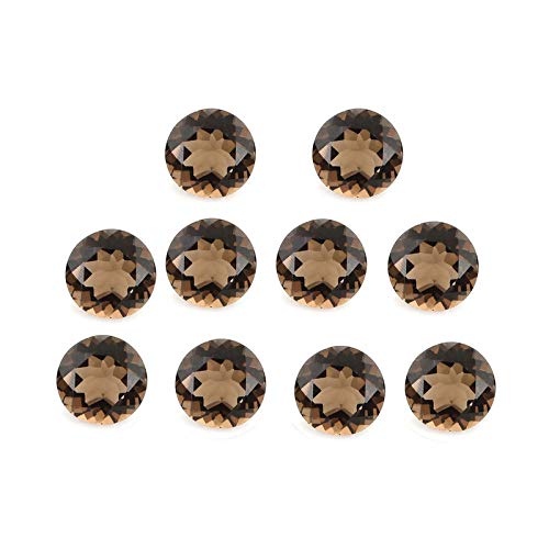 Quartz fumé calibré 2.5mm rond coupe précise sans défaut