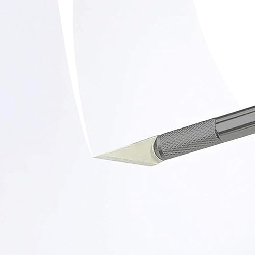 Miniatura 6 de GSHLLO 100 hojas de acero al carbono, cuchillas de cuchillo para manualidades, hoja de corte, hoja, repuestos para álbumes de recortes, corte de