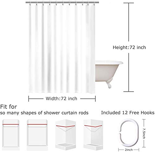 Okcorki Fabric Bath Shower Curtain Vintage Pattern Ikat Ogee Elegant Style Modern Tribal Yellow Deco Pillow Chevron Colorful Textures Shower Curtains For Bathroom With 12 Hooks, 72 X 72 Inch #TOP2