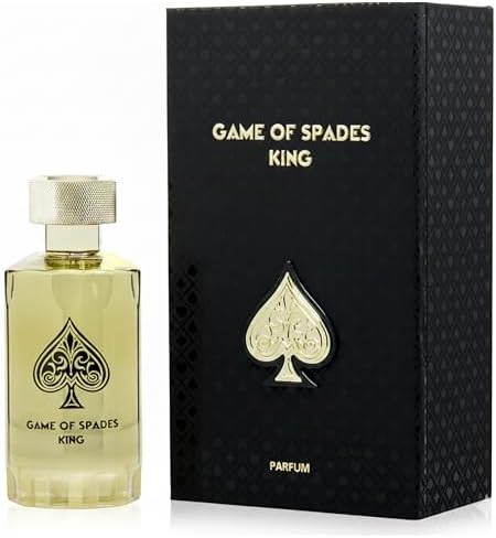 Jo Milano Game of Spades King Parfum Spray | 3.4 oz (100ml) | Vanilla, Amber, Sweet, Citrus, White Musk Scent | Long Lasting Fragrance for Men