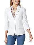 bequem durch Elasthan Walbusch Damen Sommerblazer Wash & Wear einfarbig Weiß 40