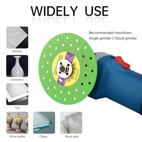 ONEGOTOOL 4-1/2 inch Tile Cutter Diamond Saw Blade for Angle Grinder Porcelain Ceramic Glass Marble Cutting Tools Grinding disc (3pcs)