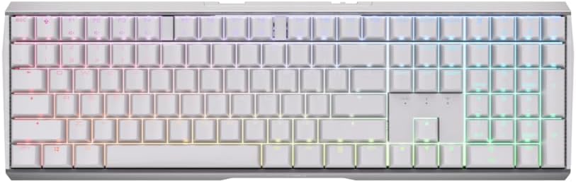CHERRY XTRFY MX 3.0S Mechanical Wireless Gaming Keyboard | New MX2A Switches (White, MX2A Brown)