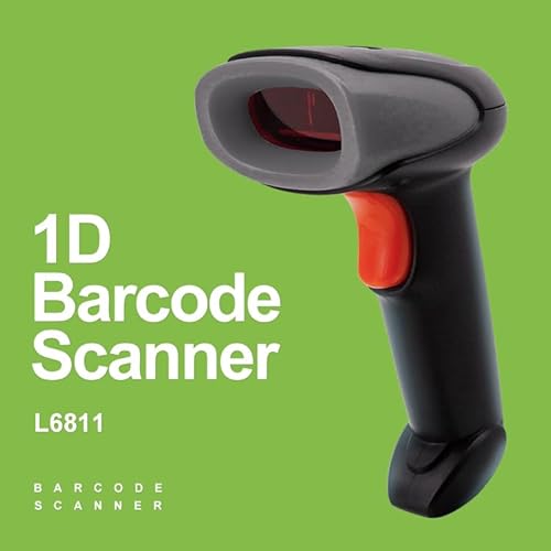 YANZEO L6811 Scanner de código de barras 1D leitor de código de barras sem fio 2,4 G e cabo USB scan
