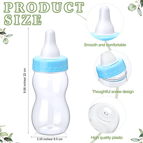 Image of Roowest 512 Pcs Baby Shower Games Guess How Many Pacifiers Sign 100 Small Guessing Games 10 HB Pencils 750ml Milk Bottle 400 Acrylic Pacifiers Decoration for Guest Gender Reveal(Blue,Plant)
