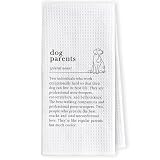 LKETW Dog Parents Gifts Kitchen Towels - Dog Lovers Mom Dad Owner Gifts for Women Men Hand Towel for Bathroom, Gift for Pet Lovers Hand Tea Towel for Bathroom Kitchen, 16x24inch