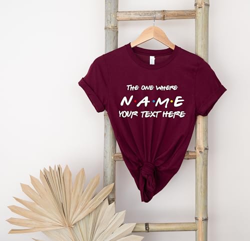 Custom Birthday Shirt for Women 30th Birthday Shirt The One Where “Name” Turn “Age” 21st 40th 50th Birthday Shirt Friends Gifts for Her4