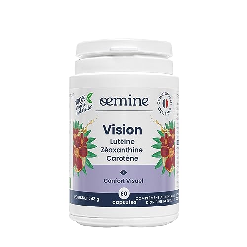 Oemine Vision 60 Gélules (1 Mois) - Lutéine 16mg, Zéaxanthine 870...
