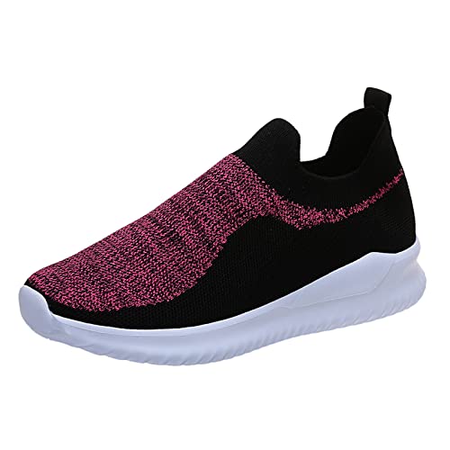 YULONGESS Slip On Sneaker Mesh Fitness Schuhe Leichtgewichts Atmungsaktiv rutschfest Leichtathletikschuhe Persönlichkeit Sneaker Leichtgewichts Fitness Jogging Walkingschuhe Straßenlaufschuhe Cover