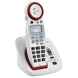 Clarity XLC3.4+ Amplified Cordless Landline Phone for Seniors, Elderly, Hard of Hearing, Hearing Impaired | Portable 50dB Home Phone w/Built-in Telephone Amplifier, Loud Ringer, Talking Caller ID