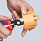 KNIPEX Elektro-Installationszange mit Mehrkomponenten-Hüllen schwarz atramentiert 200 mm, 13 82 200