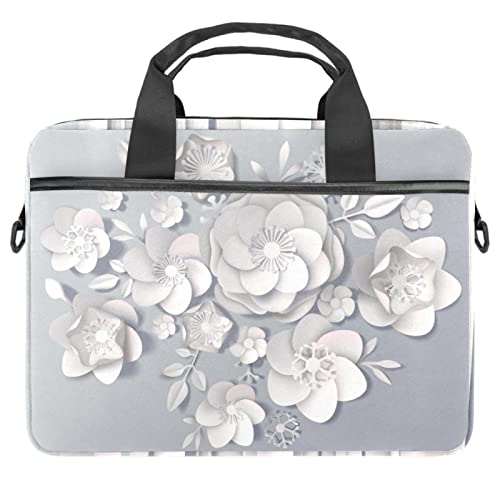 Sac à bandoulière pour ordinateur 13 à 14.5 pouces à motif floral d'automne