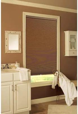 Allen + Roth Blackout Cordless Cellular Shade installed in a bathroom window