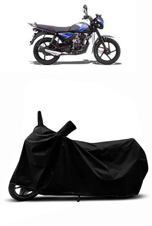 Image of Heavy Duty Waterproof Scooty & Bike Cover for Bajaj Ct 110x - UV Resistant, Dustproof & Rain Protection, All-Weather Outdoor Cover for Bikes & Scooty with Buckle Straps