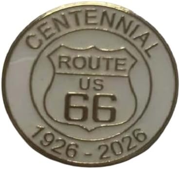 ROUTE 66 1926-2026 CENTENNIAL Bike Motorcycle Hat Cap Lapel Pin Collectible Novelty Costume Dress-Up Accessory Lapel Pins - Not Official Badge or Identification image 3