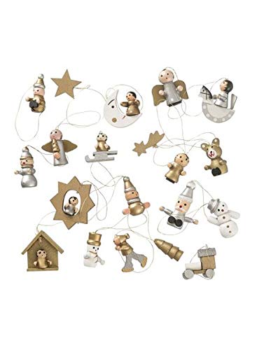 Hema Set DE Adornos NAVIDEÑOS Colgantes Dorado