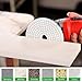 4 Inch Diamond Polishing Pads with 5/8’’-11 Backer Pad, 12PCS Wet/Dry Granite Stone Polish Pad Kit for Drill, Grinder, Polisher, 50-6000 Grit Polishing Pad for Concrete Marble Rock Countertop Quartz