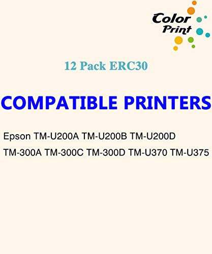Colorprint Compatible ERC30 Cinta para Epson Pack 12 miniatura 2