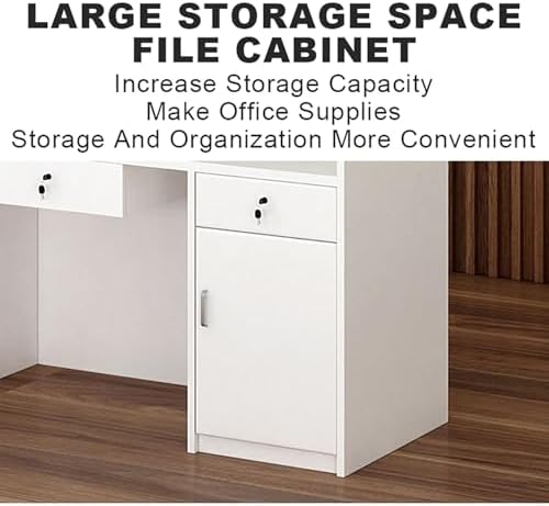 Reception Desk Front Counter Table,Company Counter Front Desk,with Lockable Drawer and Keyboard Tray and Light,for Office Reception Room Lobby Beauty Salon.(Black,55.1x23.6x39.3in)