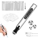 Produktbild Elektrischer Gravierstift Gravierwerkzeugsatz, Gravierstift, Multifunktionaler Gravierwerkzeugsatz, Gravurwerkzeug, für DIY Schmuck Metall Glas Kunststoff Holz Keramik Stein Gravur, Silber