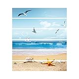 ❷ DIY Backsplash Fliesenaufkleber Treppe mit selbstklebendem Material, einfach zu bedienen, nur schälen und kleben.