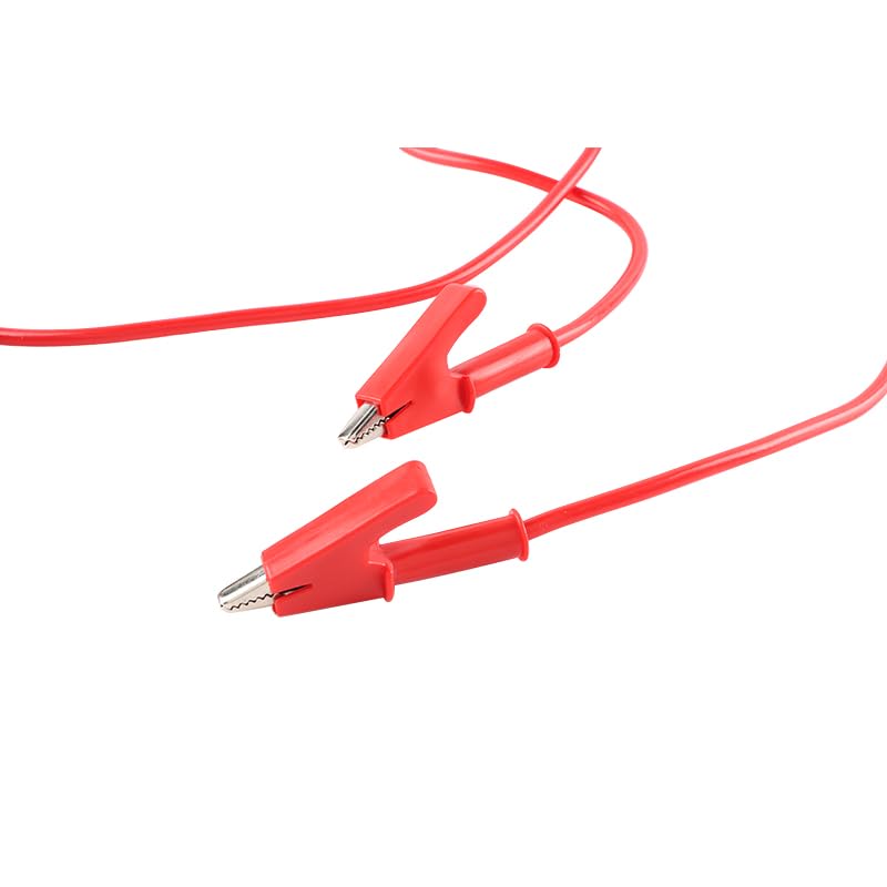 Image of Alligator Clips Wires Test Leads, Dual Ended Crocodile Wire Jumper Cables Heavy Duty Wire for Electrical Testing,1m Red 1500V 10A 2PCS