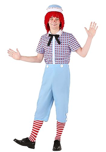 Costume Raggedy Andy pour homme en taille L déguisement adulte