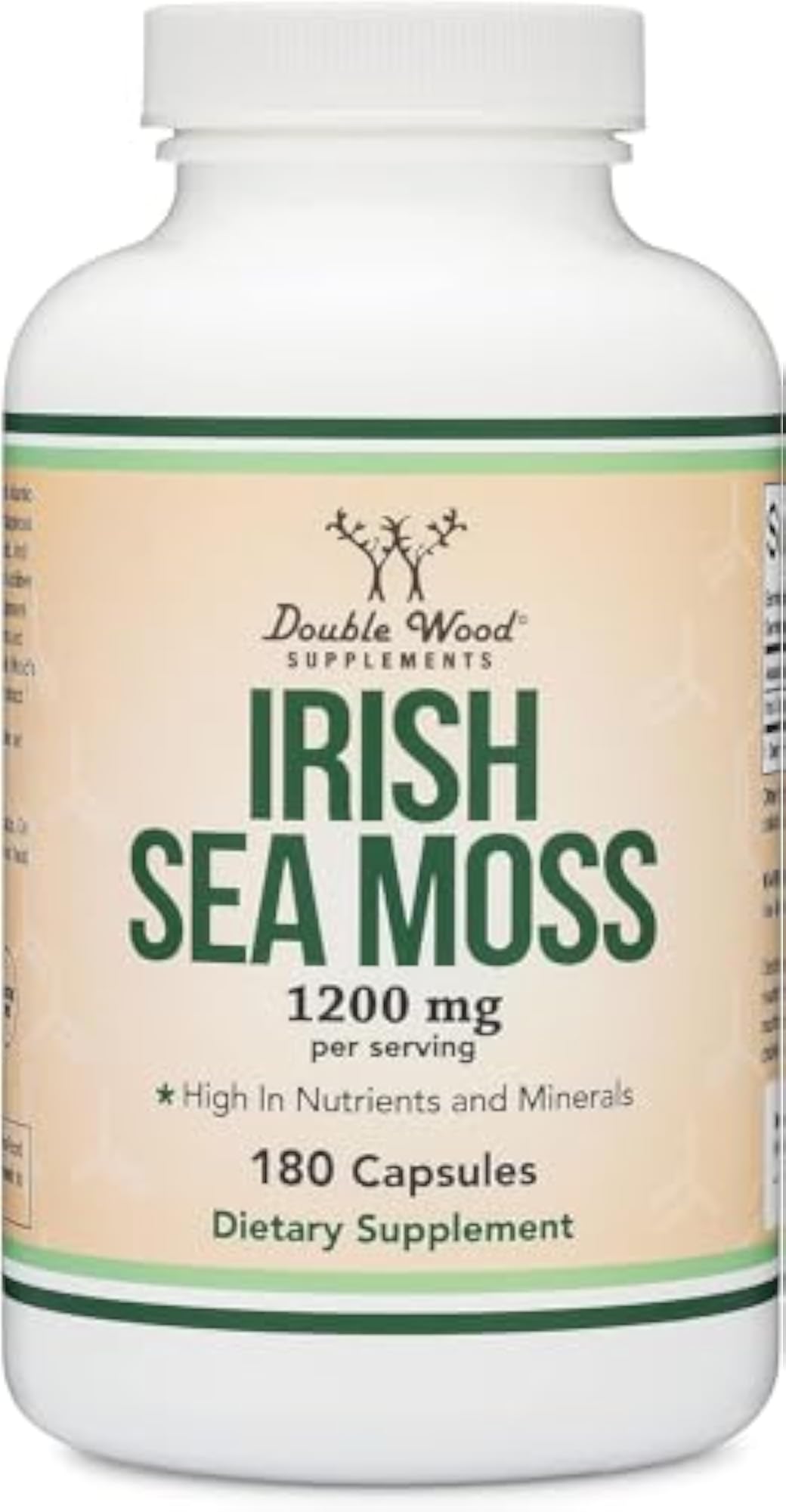 WITFY Irish Sea Moss Capsules, 180 Count