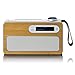 Produktbild Lenco PDR-040EF DAB+ Radio tragbar mit Bluetooth, UKW, Kopfhöreranschluss, Wecker, 20 Speicherplätze, 16h Akku, Bambus-Design, nachhaltig, mit Uhr, für unterwegs & zuhause