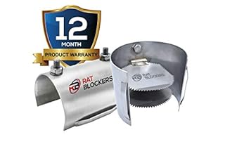 Rat Blockers for Drains | Anti-Rodent Stainless Steel Non Return Valve | Rust Resistant Sewer Rat Flap with Flexible Pipe Fitting | Heavy Duty Drain Pest Control 95mm - 105mm (Pack of 1)