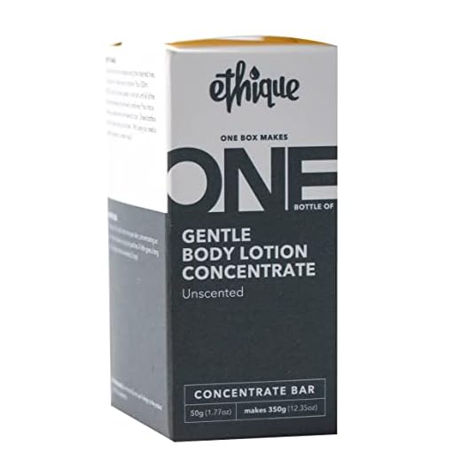 Ethique Gentle Body Lotion Concentrate for Sensitive Skin - Unscented - Plastic-Free, Vegan, Cruelty-Free, Eco-Friendly, Makes 11.83 fl oz Bottle of Body Lotion (Pack of 1)