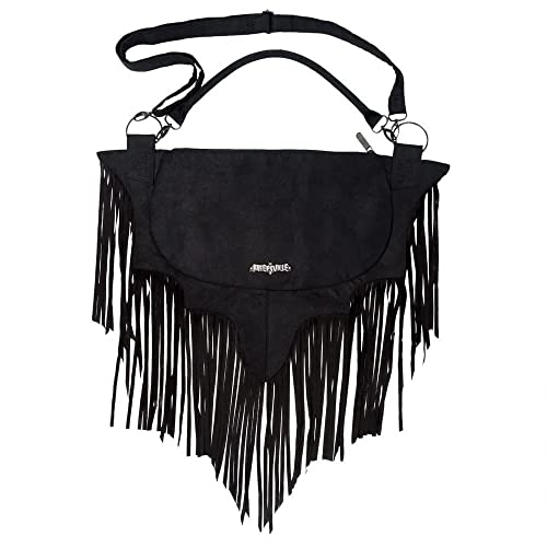 kreepsville 666 Bat Wing Fringe Shoulder Bag Women's Purse Handbag
