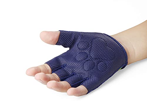 Image of Kids Half-Finger Climbing Gloves for Age 1-10 Boys and Girls Monkey Bars Biking, Good Grip Control Gloves for Gymnastics Scooter Balance Boards Outdoor Sports