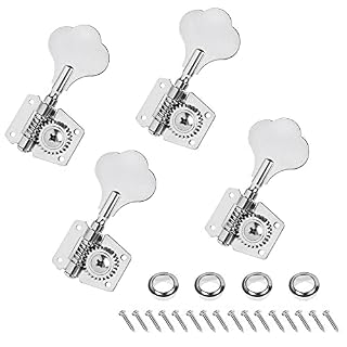 WGOEODI Chevilles de réglage pour Guitare Basse électrique 4R, Chevilles pour accordeurs chromés pour Guitare, Boutons… - Les Beatles, Paul McCartney, John Lennon, RIngo Starr, George Harrison WGOEODI Chevilles de réglage pour Guitare Basse électrique 4R, Chevilles pour accordeurs chromés pour Guitare, Boutons… – Image 3