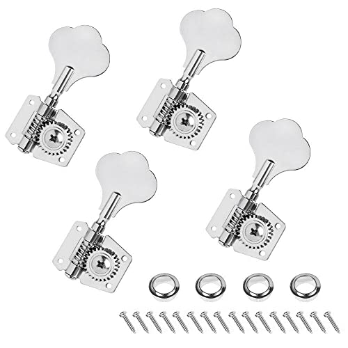 WGOEODI Chevilles de réglage pour Guitare Basse électrique 4R, Chevilles pour accordeurs chromés pour Guitare, Boutons… - Les Beatles, Paul McCartney, John Lennon, RIngo Starr, George Harrison WGOEODI Chevilles de réglage pour Guitare Basse électrique 4R, Chevilles pour accordeurs chromés pour Guitare, Boutons… – Image 4