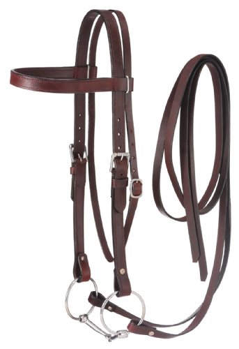 Tough 1 Western Leather Browband Draft Bridle