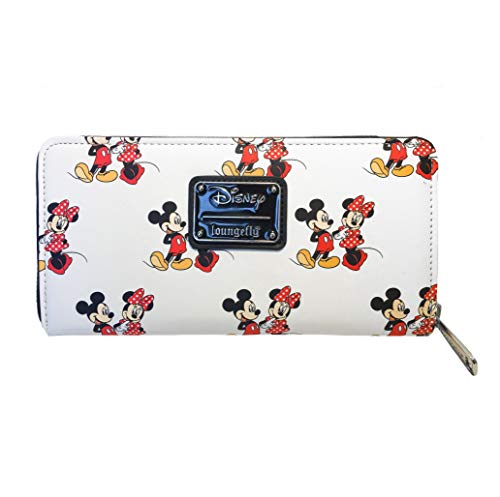 Loungefly Disney Mickey and Minnie Mouse All Over Print Wallet