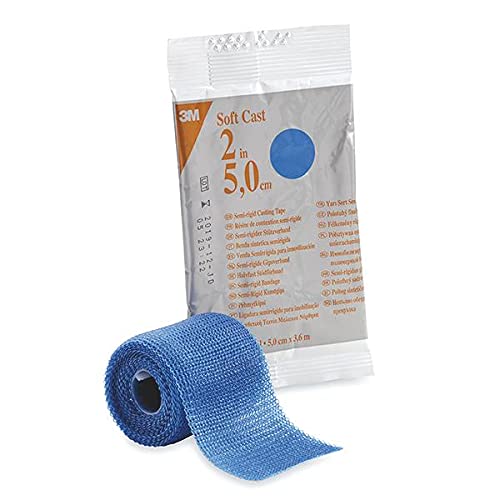 Soft Cast 82101B Verbände, 2,5 cm x 1,8 m, Blau (10-er pack)