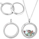 Idées cadeaux géniales:les pendentifs médaillons souvenirs sont incroyablement polyvalents, parfait pour créer des bijoux uniques. Utilisez-les pour créer des colliers qui touchent le cœur., Bracelets, porte-clés, ou des breloques de sac, ou ajoutez une touche personnelle aux cadeaux d'anniversaire, anniversaires, les mères, Noël, Valentines, et autres occasions spéciales