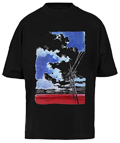 T-Shirt Oversize Unisexe Noir Baggy Tee du Quatrième Impact LCL Sea style urbain