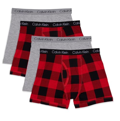 Image of Calvin Klein Boys' Underwear Four Pack Boxer Brief Value Pack