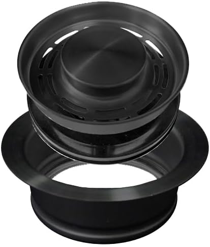 Transitional 304 Stainless Steel Sink Strainers & Disposal Flanges (Gunmetal Black)