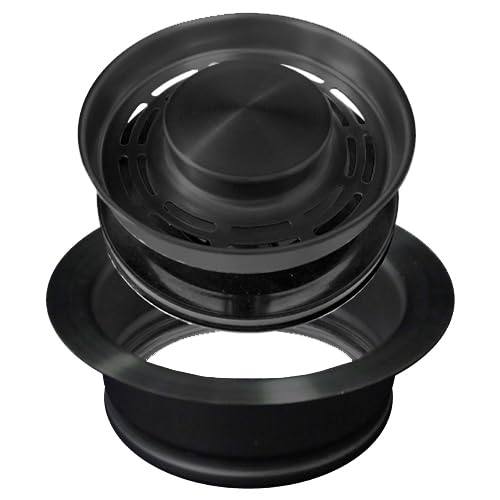 Transitional 304 Stainless Steel Sink Strainers & Disposal Flanges (Gunmetal Black)