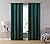 HLC.ME Lopez Velvet Premium Soft Light Filtering Back Tab Rod Pocket Window Treatment Curtain Drapery Panels for Bedroom & Living Room - Set of 2 Panels (54 x 84 inches Long, Green)