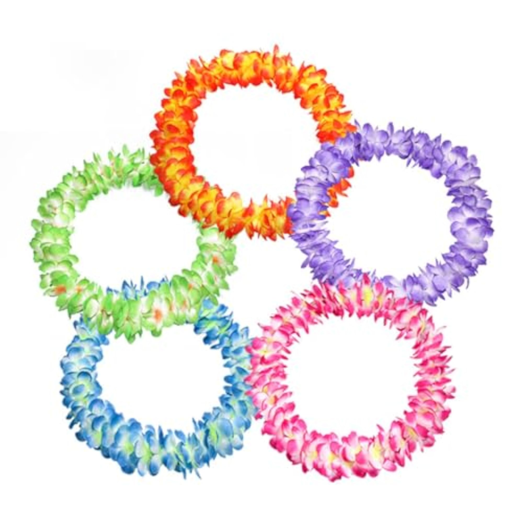 Hawaiian Leis Set, Artificial Flower Garland White