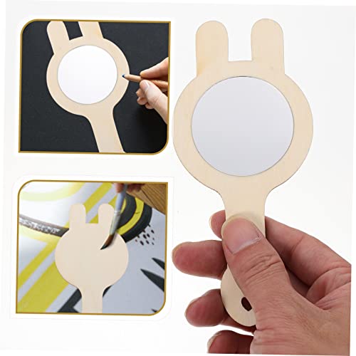 BESTOYARD Espelho De Madeira Pequeno 24 Peças Artes E Artesanato Para Crianças De 8 A 12 Anos Espelh