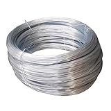 SHOUCAN Diameter 1.6mm, Galvanized Solid Wire, Galvanized Steel Wire Diameter 1.6Mm-2.6Mm, Weight 25Kg for Crafts, DIY Projects, Industry, Home