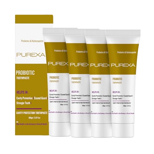 Image of Probiotic Toothpaste Pack of 4 (100g Each) | Anti-Cavity Fluoride Toothpaste for Healthy Gums & Stronger Teeth | Chemical-Free | Advanced Oral Care